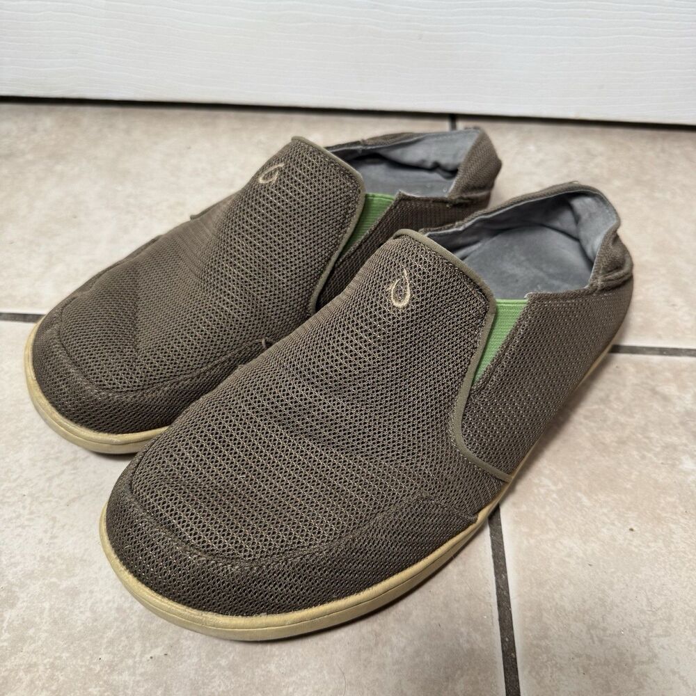 OLUKAI Men’s 9.5 Nohea Mesh Slip On Beach Sidewalk Surf Casual Loafer Sneakers